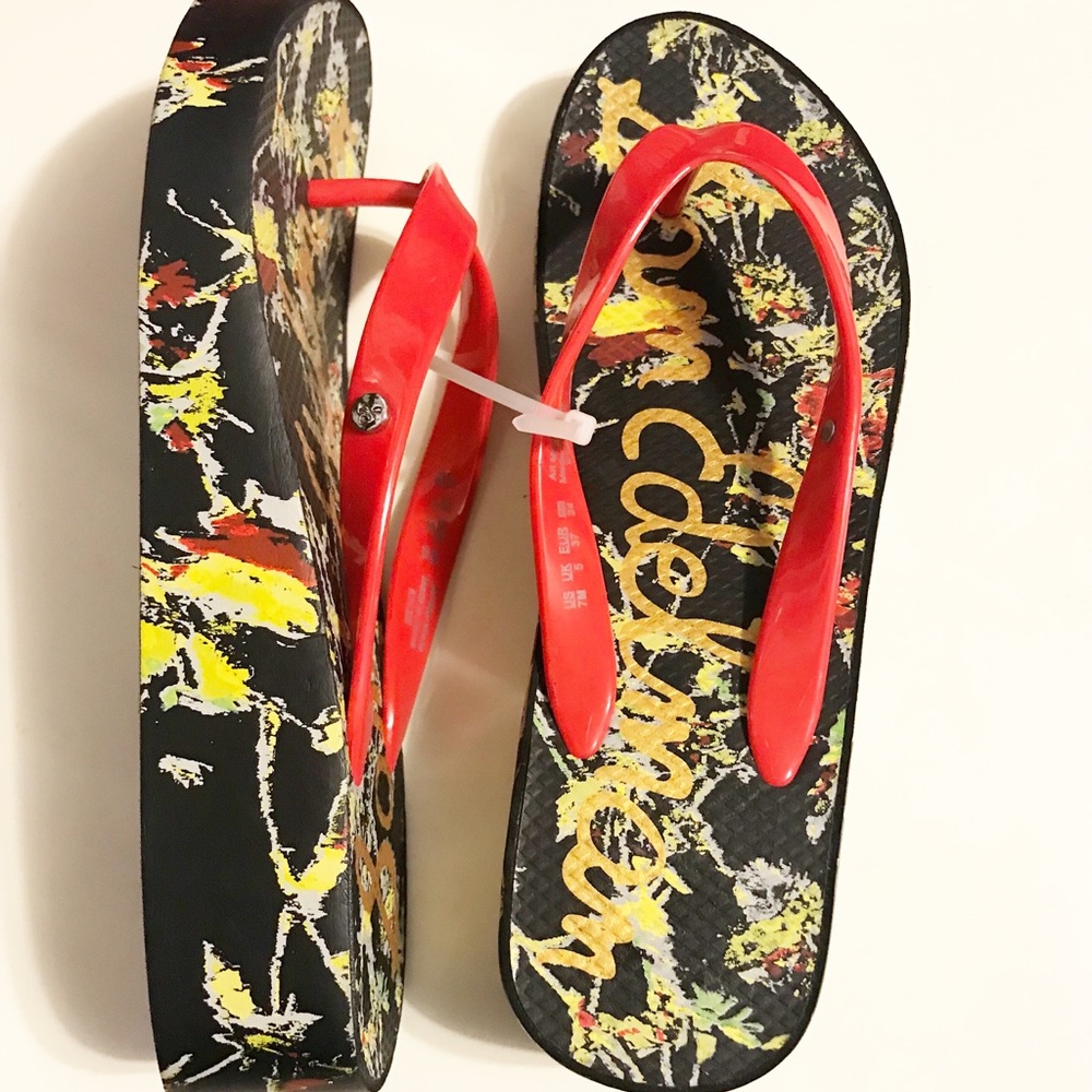 New Sam Edelman Pattern Platform Flip Flop